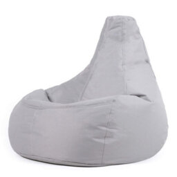 Icon Dalton High Back Adult Gaming Indoor Outdoor Bean Bag Chair,  Grey - thumbnail 3