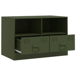 Berkfield Tv Cabinet Olive Green 67X39X44 Cm Steel - thumbnail 7