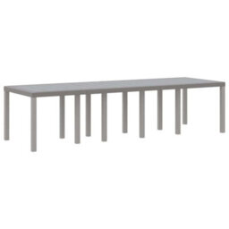 Berkfield Garden Dining Set With Cushion 11 Pcs Light Grey Poly Rattan - thumbnail 4