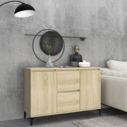 Berkfield Sideboard Sonoma Oak 104X35X70 Cm Engineered Wood - thumbnail 1