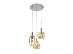 Luminosa Lighting Luminosa Nara Cluster Pendant Ceiling 3 Light Chrome Led 3000K - Uk Stock - thumbnail 3