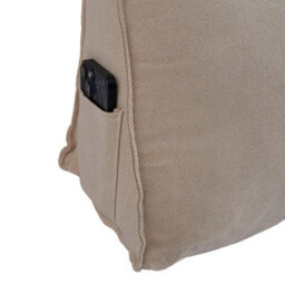 Living And Home Light Beige-Grey Bed/sofa Chenille Triangle Throw Pillow, 180Cm W X 20Cm D X 50Cm H - thumbnail 3