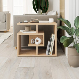 Decortie Labirent Modern Coffee Table 54Cm Maze Design Multipurpose Oak Living Room H 45Cm - thumbnail 3