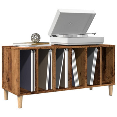 Berkfield Record Cabinet Old Wood 100X38X48 Cm Engineered Wood - image 1