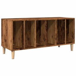 Berkfield Record Cabinet Old Wood 100X38X48 Cm Engineered Wood - thumbnail 2