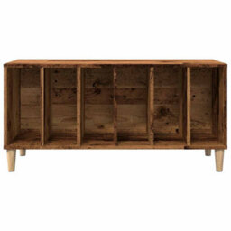 Berkfield Record Cabinet Old Wood 100X38X48 Cm Engineered Wood - thumbnail 4