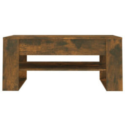 Berkfield Coffee Table Smoked Oak 102X55X45 Cm Engineered Wood - thumbnail 3