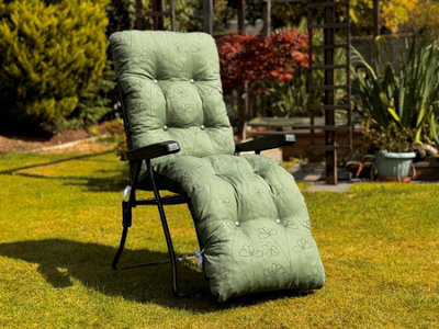 Glendale Garden & Leisure Glendale Garden Relaxer Replacement Cushion Only - Green Flower