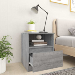 Berkfield Bedside Cabinet Grey Sonoma 40X40X50 Cm Engineered Wood - thumbnail 6