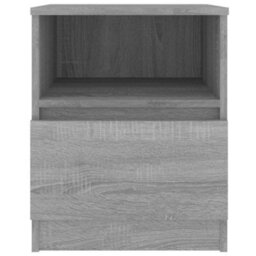 Berkfield Bedside Cabinet Grey Sonoma 40X40X50 Cm Engineered Wood - thumbnail 3