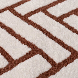 The Rugs Loft Terra And Ivory Herringbone Living Room Area Rug And Runners Soft Pile - thumbnail 5