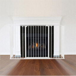 Safetots Extra Tall Multi Panel Fire Surround, 51Cm Deep X 72Cm Wide, White, 105Cm High, Baby And Toddler Fire Guard - thumbnail 2