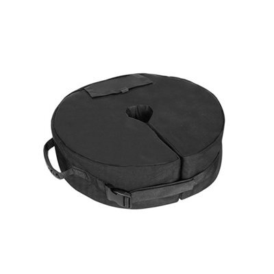 Samuel Alexander 40Kg Black Heavy Duty Round Garden Patio Parasol Umbrella Refillable Base Weight Bag - image 1