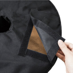 Samuel Alexander 40Kg Black Heavy Duty Round Garden Patio Parasol Umbrella Refillable Base Weight Bag - thumbnail 2