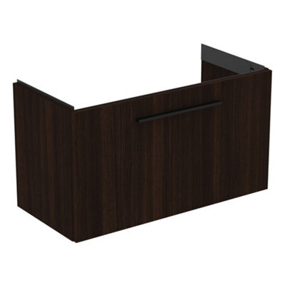 Ideal Standard I.life S Compact Matt Coffee Oak Effect Wall-Mounted Bathroom Vanity Unit (H) 440mm (W) 800mm - image 1