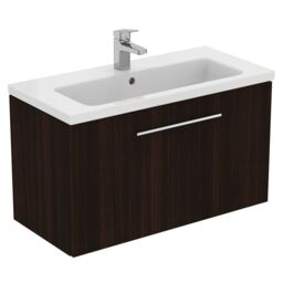 Ideal Standard I.life S Compact Matt Coffee Oak Effect Wall-Mounted Bathroom Vanity Unit (H) 440mm (W) 800mm - thumbnail 6