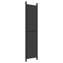 Berkfield 6-Panel Room Divider Black 300X220 Cm Fabric - thumbnail 6
