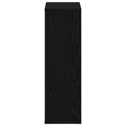 Vidaxl Bookcase Black Oak 50X25X80 Cm Engineered Wood - thumbnail 6