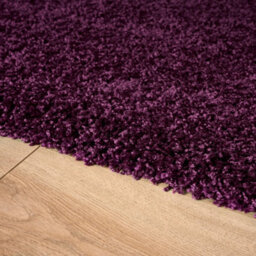 "Bravich Aubergine Thick Shaggy Rug - California - 60X110Cm (2'x3'7"")" - thumbnail 6