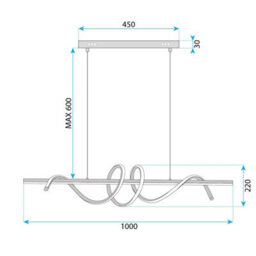 Ceiling Lamp Chandelier Toolight Led G065-Cp Gold - thumbnail 6