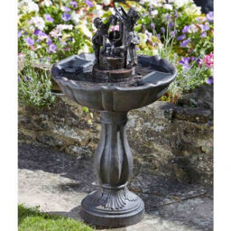 Smart Garden Solar Tipping Pail Garden Water Feature Fountain Bird Bath 1150110 - thumbnail 1