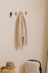 Cosmic Towel Hook, Coat Hook, 2 Pieces, Matt Black, Compatible With Wall Guide And All Accessories Of The Modular Alife Collection - thumbnail 5