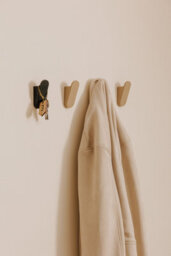 Cosmic Towel Hook, Coat Hook, 2 Pieces, Matt Black, Compatible With Wall Guide And All Accessories Of The Modular Alife Collection - thumbnail 4