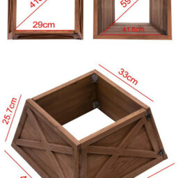 Christmas Tree World Natural Brown Wooden Christmas Tree Skirt (Fits 4Ft/120Cm-6Ft/180Cm Trees) - thumbnail 9