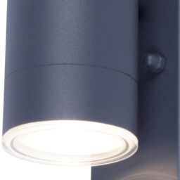 GoodHome Candiac Fixed Matt Dark Grey Integrated Led Pir Motion Sensor Outdoor Up & Down Wall Light - thumbnail 4