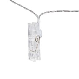 Inlight Plastic Clip Battery-Powered Warm White 10 Led Indoor Clear String Lights - thumbnail 3