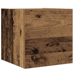 Berkfield 4 Piece Tv Cabinet Set Wall-Mounted Old Wood Engineered Wood - thumbnail 6