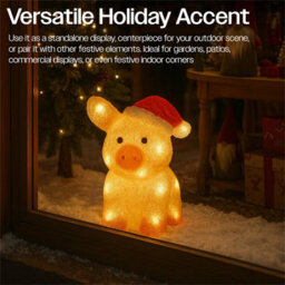 My Smart Buy Pig Led Christmas Decoration 30 Warm White Leds 5 M Lead Cable Bs Ip20 Transformer Outdoor Festive Lighting - thumbnail 4