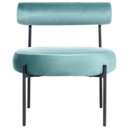 Beliani Armchair Alpha Velvet Turquoise - thumbnail 4