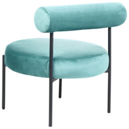Beliani Armchair Alpha Velvet Turquoise - thumbnail 6