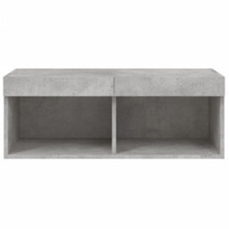 Walplus Tv Cabinet With Led Lights Concrete Grey 80X30X30 Cm - thumbnail 8