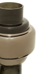 Orsina Cayden Small Smoked Black And Silver Vase - thumbnail 4