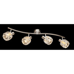 Luminosa Lighting Luminosa Kris Ceiling Spotlight Bar Nickel Matt 4X E14 - thumbnail 2