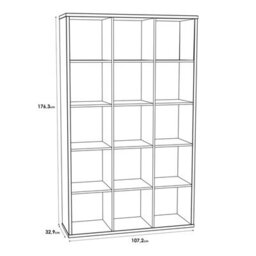 Furniture To Go Mauro 3X5 Storage Unit In Sonoma Oak - thumbnail 7