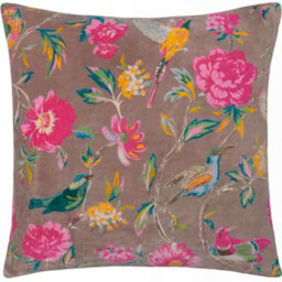 Wylder Aviary 100% Cotton Velvet Cushion Cover - thumbnail 1
