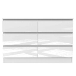 Modern 6 Drawer Chest Of Drawers Storage Bedroom Furniture Living Room Cabinet - thumbnail 5
