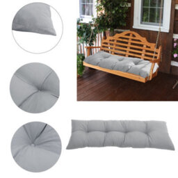 Living And Home Grey Outdoor Bench Cushion Patio Furniture Chair Cushion Tufted Lounger Seat Cushions For Patio Garden - thumbnail 2