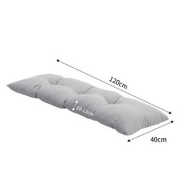 Living And Home Grey Outdoor Bench Cushion Patio Furniture Chair Cushion Tufted Lounger Seat Cushions For Patio Garden - thumbnail 6