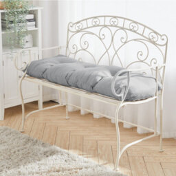 Living And Home Grey Outdoor Bench Cushion Patio Furniture Chair Cushion Tufted Lounger Seat Cushions For Patio Garden - thumbnail 5