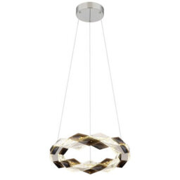 Luminosa Lighting Luminosa Karilion 37Cm Pendant Ceiling Light Chrome Led 4000K