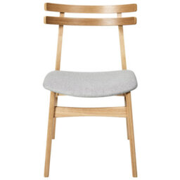 Beliani Set Of 2 Dining Chairs Cynthiana Wood Light Brown/ Grey - thumbnail 5