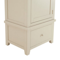 The Furniture Market Cheshire Dove Grey Single Wardrobe - thumbnail 8