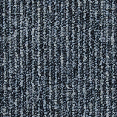 Latour 2 Stanage Mid Blue Modern Loop Pile Contract Carpet Tiles For Domestic & Moderate Commercial Use - image 1