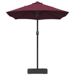 Berkfield Modern Garden Parasol Bordeaux Red 385 X 209 X 244 Cm Fabric - thumbnail 5