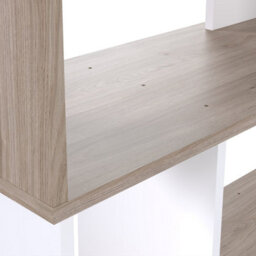 Furniture To Go Maze Open Bookcase 4 Shelves In Jackson Hickory Oak And White - thumbnail 7