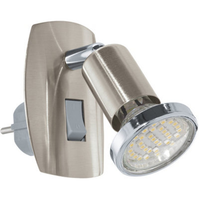 Loops Sleek Satin Nickel And Chrome Led Wall Light For Modern Indoor Spaces - image 1